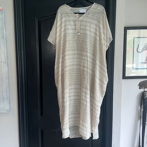 Saint Holiday sheer beautiful dress or beach cover up one size 30%silk